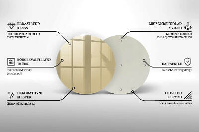 Posavaso de vidrio para velas Color beige