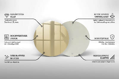 Posavaso de vidrio para velas Color beige