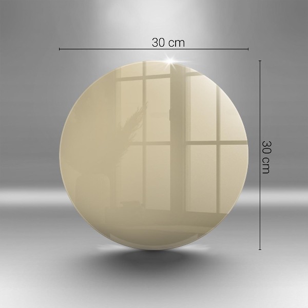 Posavaso de vidrio para velas Color beige