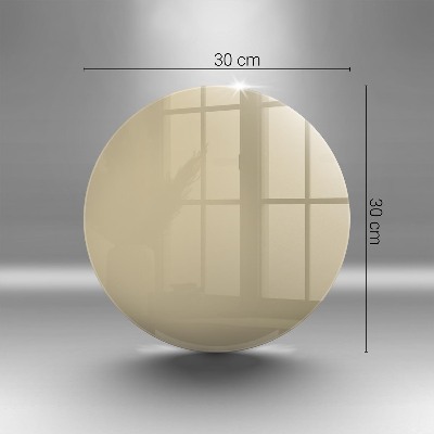 Posavaso de vidrio para velas Color beige