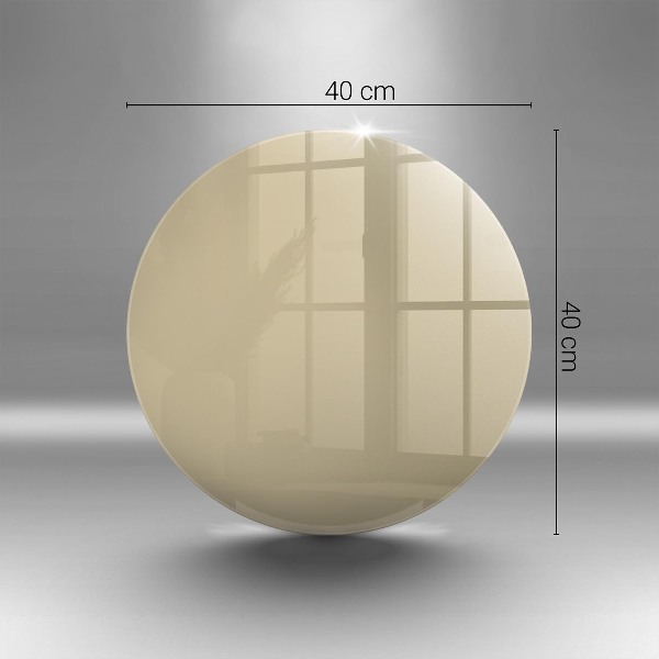 Posavaso de vidrio para velas Color beige