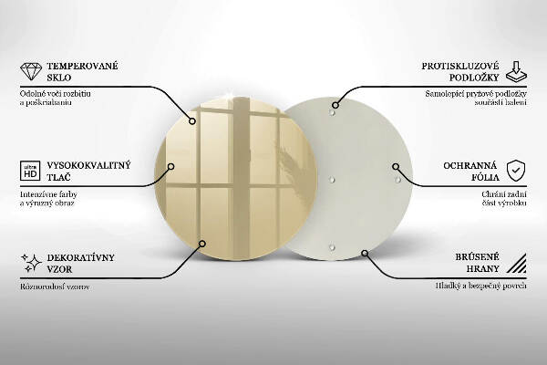 Posavaso de vidrio para velas Color beige