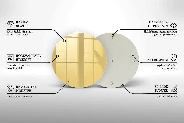 Posavaso de vidrio para velas funerarias Color amarillo