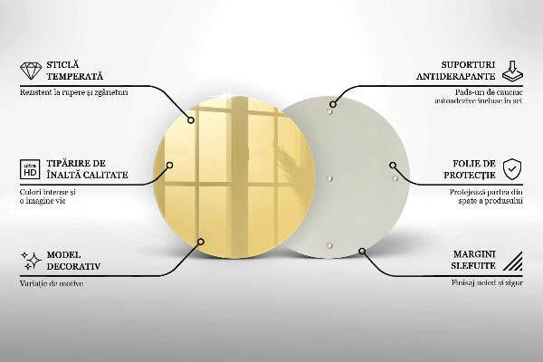 Posavaso de vidrio para velas funerarias Color amarillo