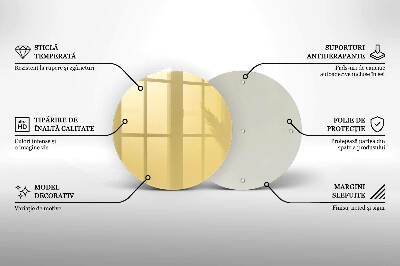 Posavaso de vidrio para velas funerarias Color amarillo