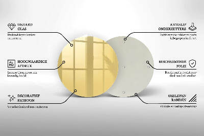 Posavaso de vidrio para velas funerarias Color amarillo