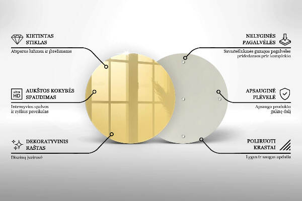 Posavaso de vidrio para velas funerarias Color amarillo