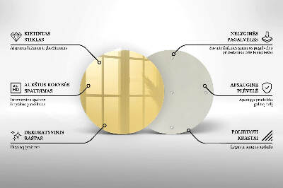 Posavaso de vidrio para velas funerarias Color amarillo