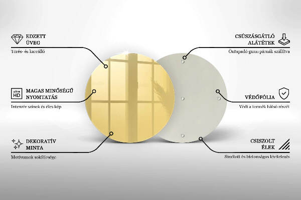 Posavaso de vidrio para velas funerarias Color amarillo