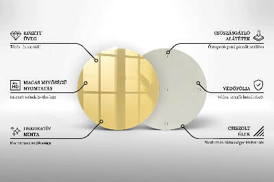 Posavaso de vidrio para velas funerarias Color amarillo