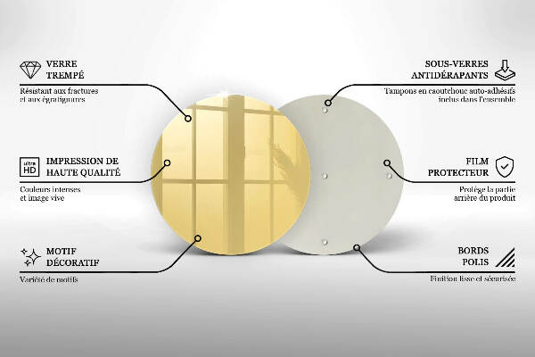 Posavaso de vidrio para velas funerarias Color amarillo