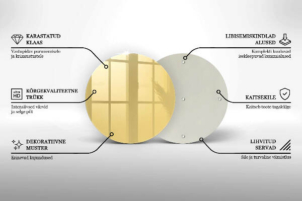 Posavaso de vidrio para velas funerarias Color amarillo