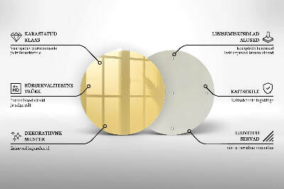 Posavaso de vidrio para velas funerarias Color amarillo