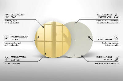 Posavaso de vidrio para velas funerarias Color amarillo