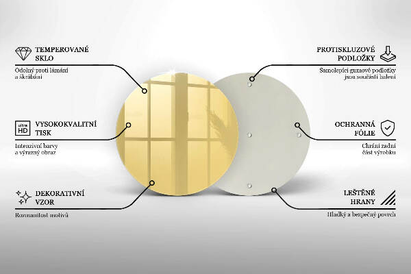 Posavaso de vidrio para velas funerarias Color amarillo