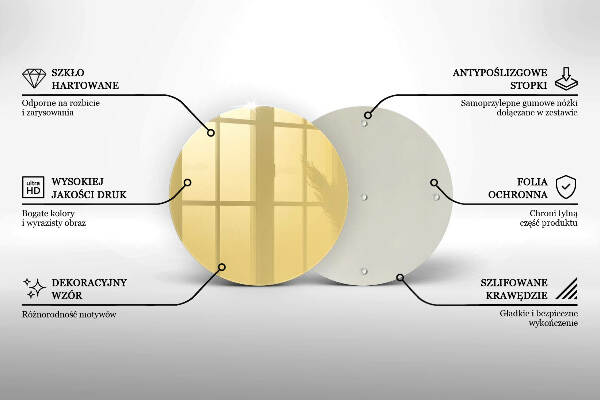 Posavaso de vidrio para velas funerarias Color amarillo