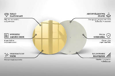 Posavaso de vidrio para velas funerarias Color amarillo