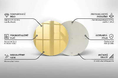 Posavaso de vidrio para velas funerarias Color amarillo