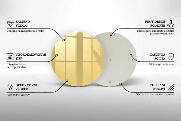 Posavaso de vidrio para velas funerarias Color amarillo