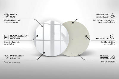 Posavaso de vidrio para velas Color blanco