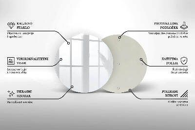 Posavaso de vidrio para velas Color blanco