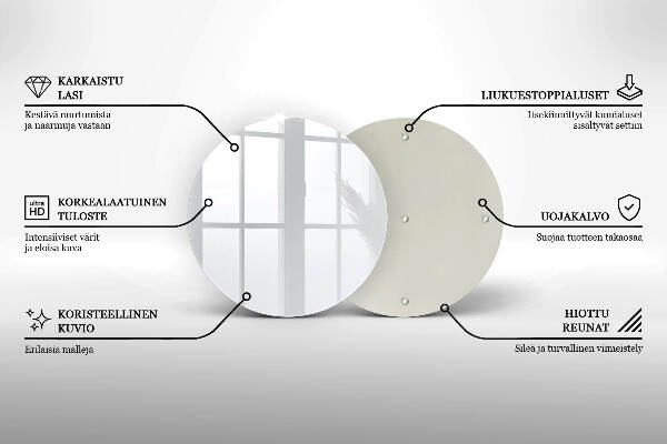 Posavaso de vidrio para velas Color blanco