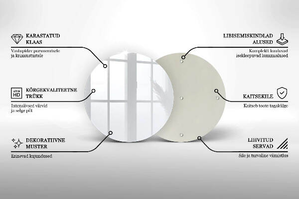 Posavaso de vidrio para velas Color blanco