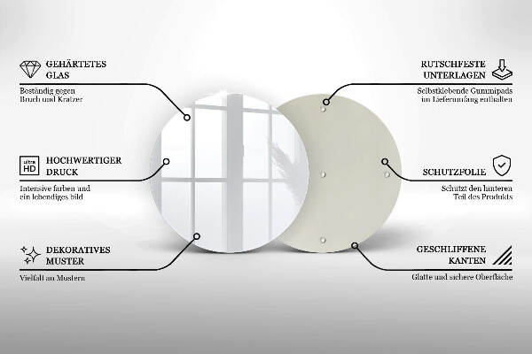 Posavaso de vidrio para velas Color blanco