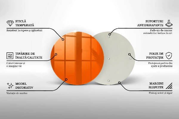 Posavaso de vidrio para velas funerarias Color naranja