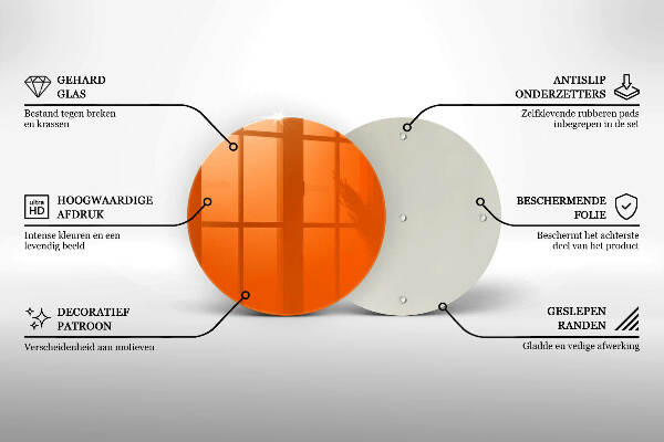 Podkładka pod znicz Kolor pomarańczowy