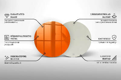 Posavaso de vidrio para velas funerarias Color naranja