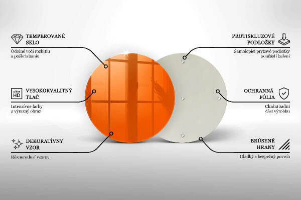 Posavaso de vidrio para velas funerarias Color naranja