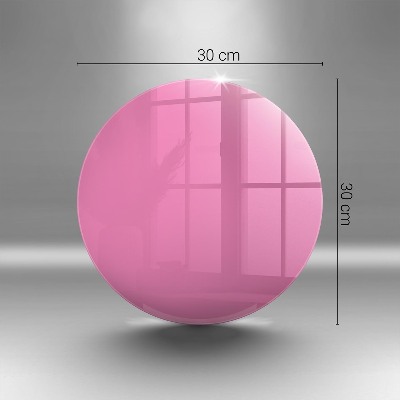 Posavaso de vidrio para velas Color rosa