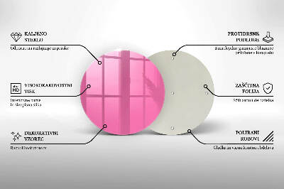 Posavaso de vidrio para velas Color rosa