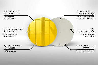 Posavaso de vidrio para velas funerarias Color amarillo