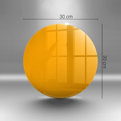 Posavaso de vidrio para velas Color amarillo oscuro