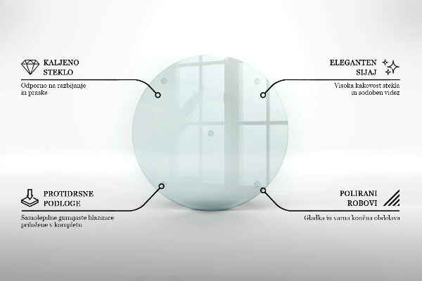 Posavaso de vidrio para velas transparente redonda