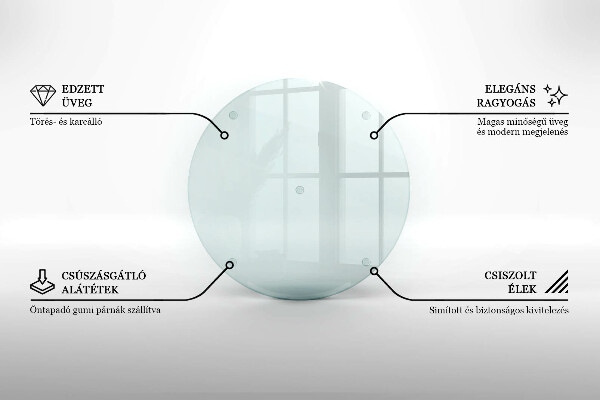 Posavaso de vidrio para velas transparente redonda