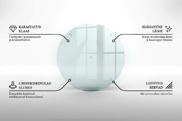 Posavaso de vidrio para velas transparente redonda