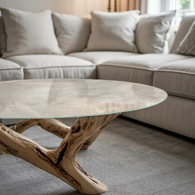 Tablero redondo Patrón de textura de mármol