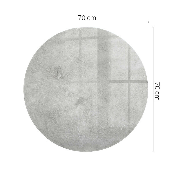 Tablero redondo Textura de hormigón con arañazos
