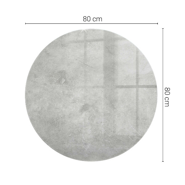 Blat okrągły Tekstura betonowa z rysami