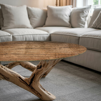 Tablero redondo Patrón de madera natural