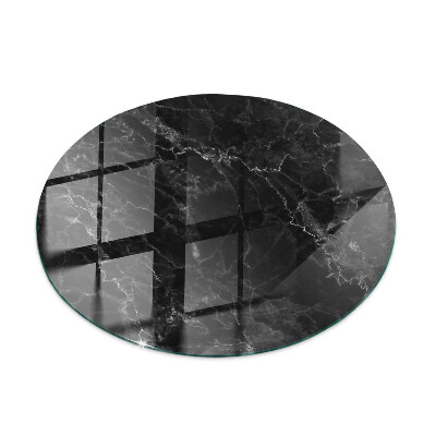 Tablero redondo Patrón de mármol veteado