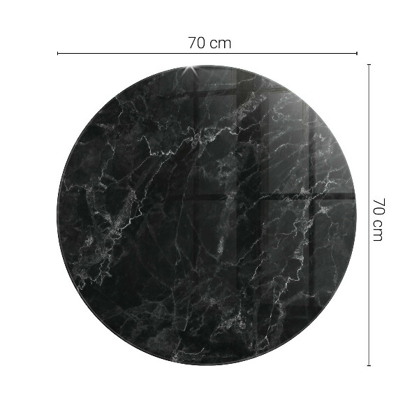 Blat okrągły Wzór marmurowy z żyłkami