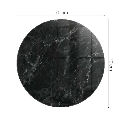 Tablero redondo Patrón de mármol veteado