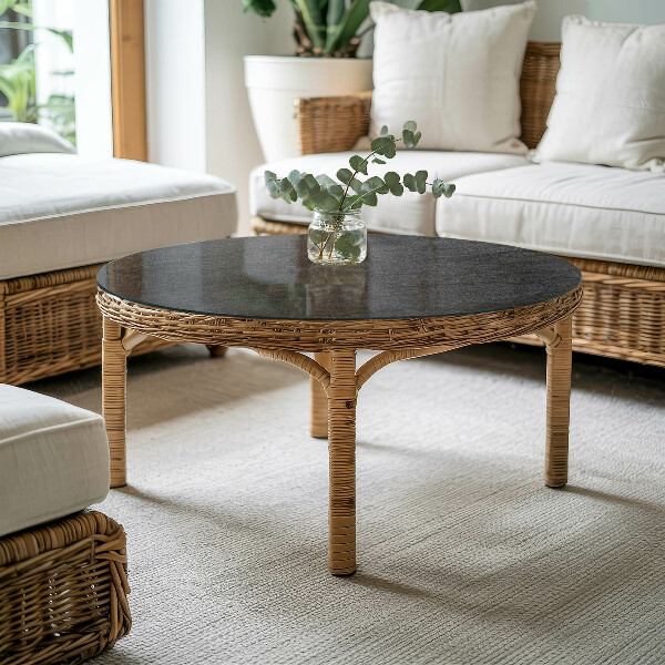 Tablero redondo Textura de piedra natural