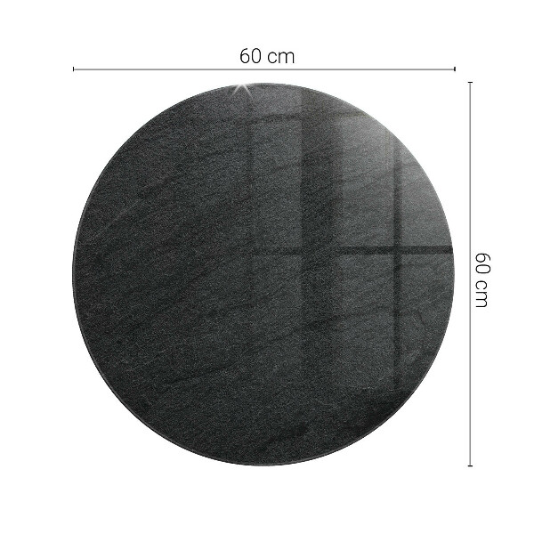 Tablero redondo Textura de piedra natural