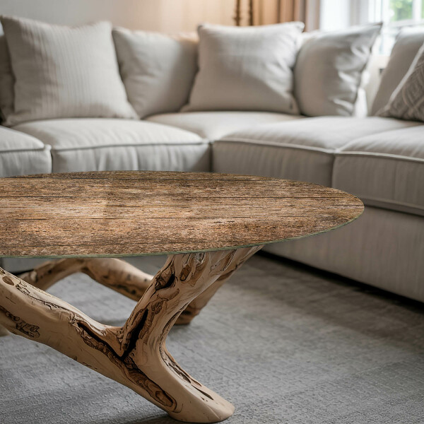 Tablero redondo La estructura de las tablas de madera