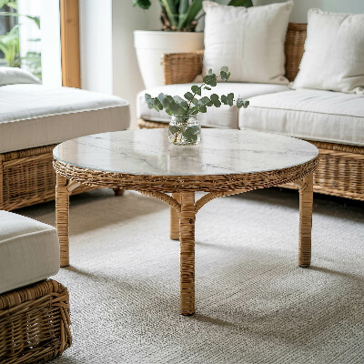 Blat okrągły Wzór marmurowej powierzchni